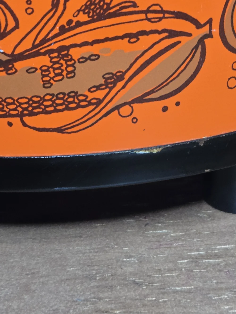 Vintage Rival Orange Crock-Pot With Glass Lid And Book, Very Nice